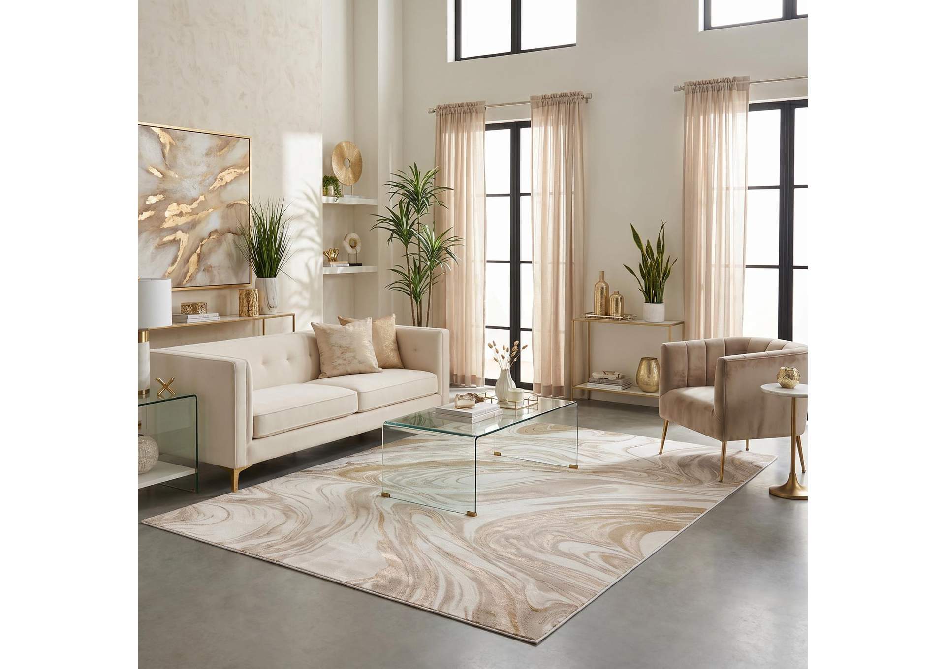 LUXE LINE COLLECTION LU03  5' X 7' image 1