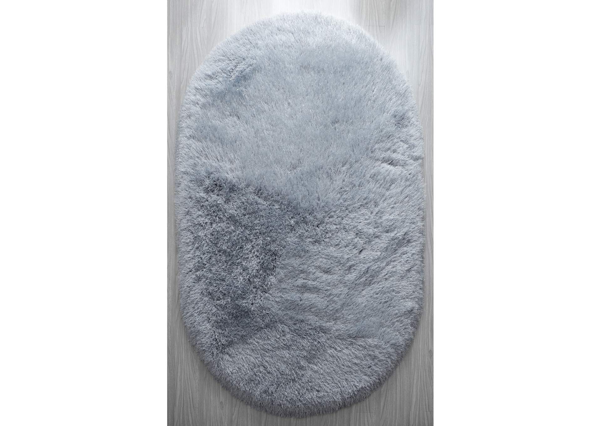 Manhattan Grey Mh01 5' X 8' Oval Rug image 1