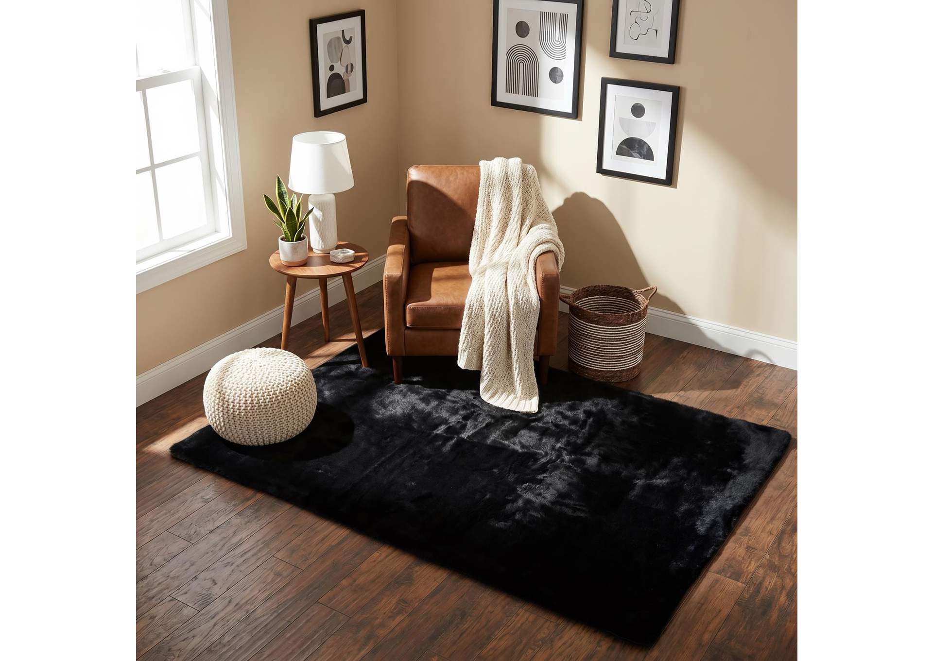 MIAMI COLLECTION MEMORY FOAM FUR MM02  5' X 7' image 3