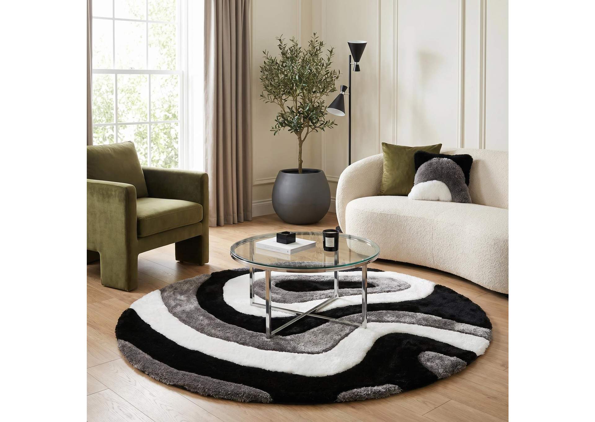 MATEOS COLLECTION SHAG MS02  7' X 7' ROUND image 8