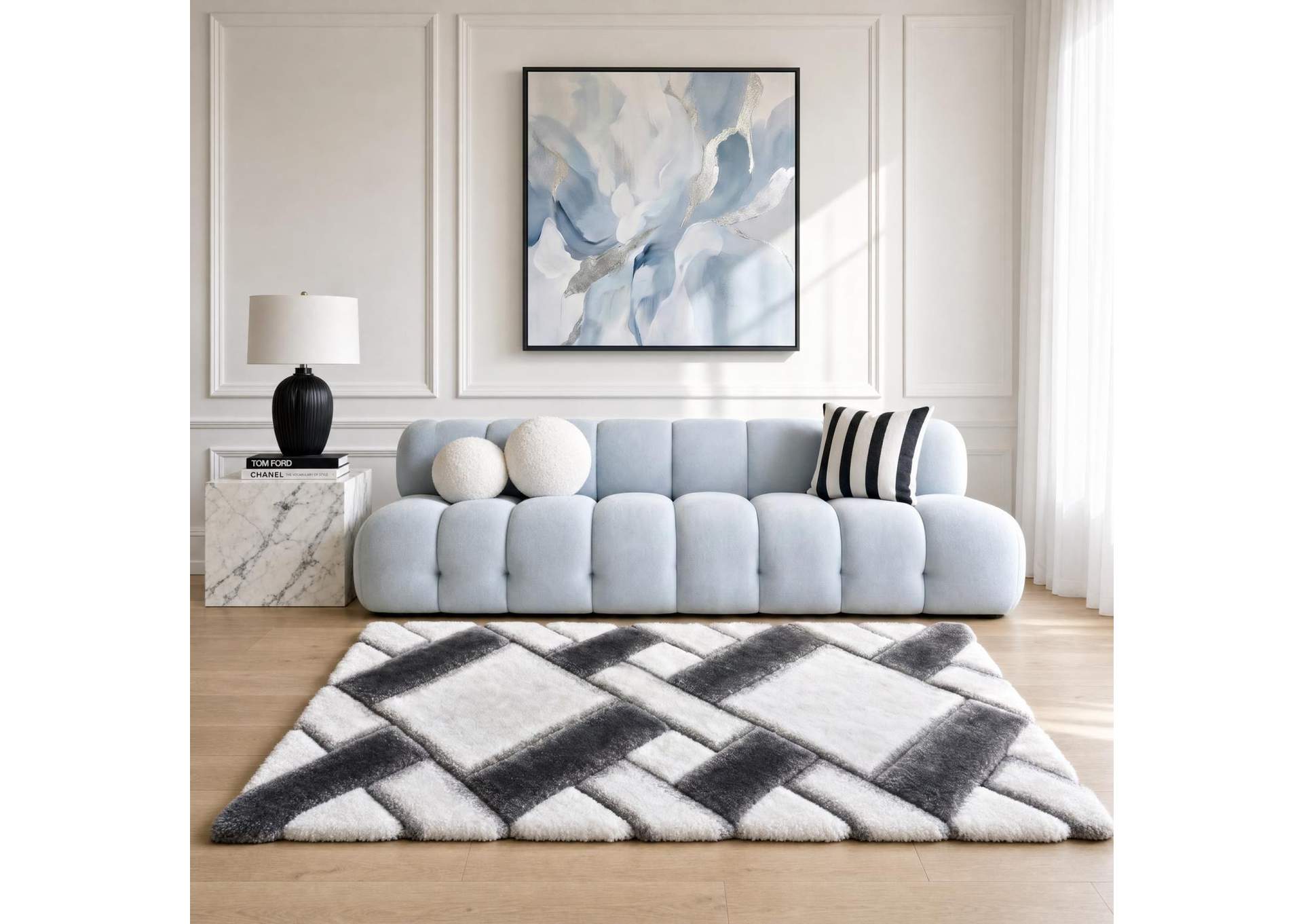 MATEOS COLLECTION SHAG MS06  7' X 7' ROUND image 1