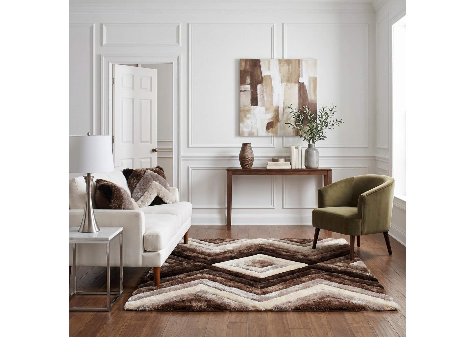 MATEOS COLLECTION SHAG MS16  7' X 7' ROUND image 1