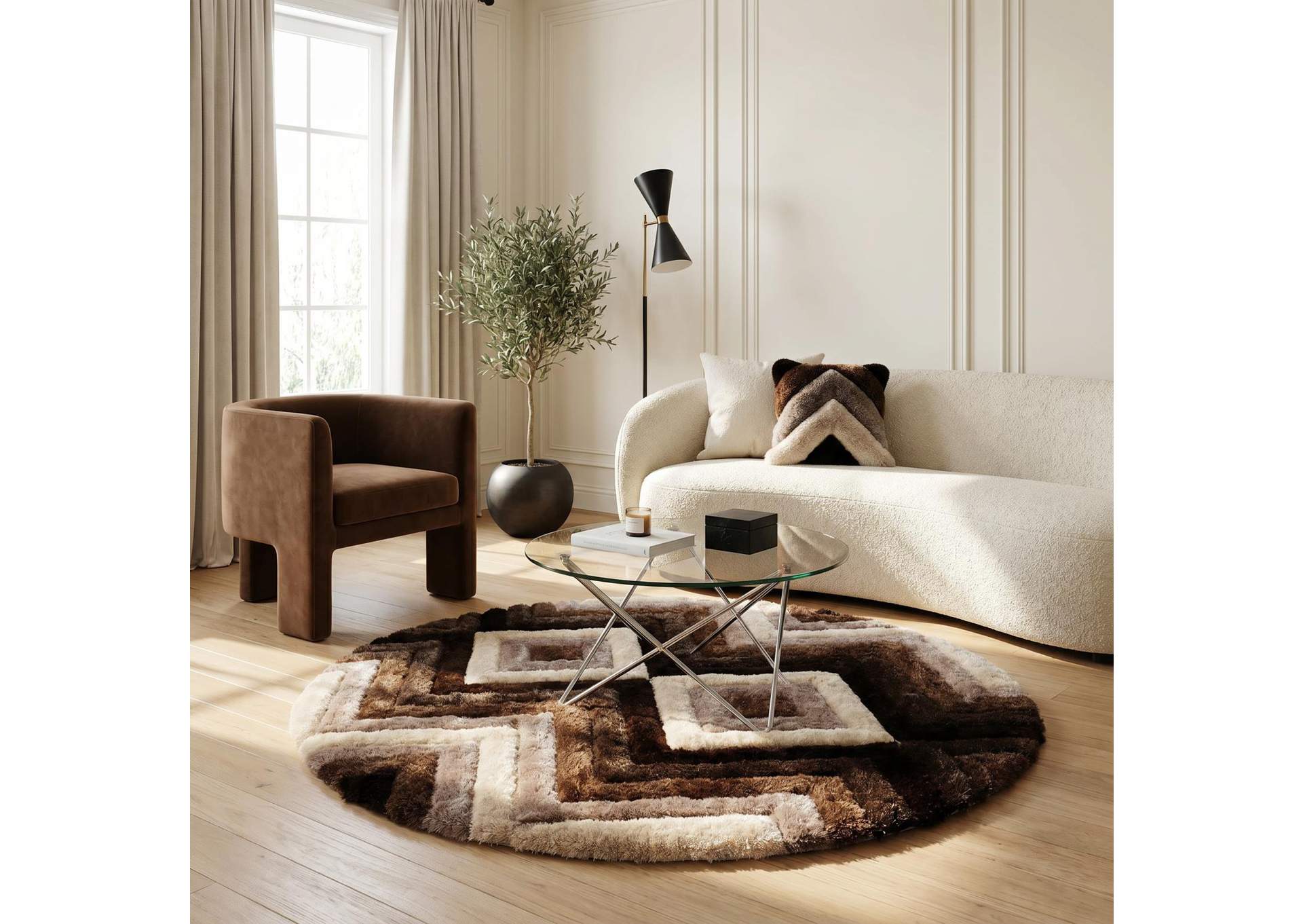 MATEOS COLLECTION SHAG MS16  7' X 7' ROUND image 7