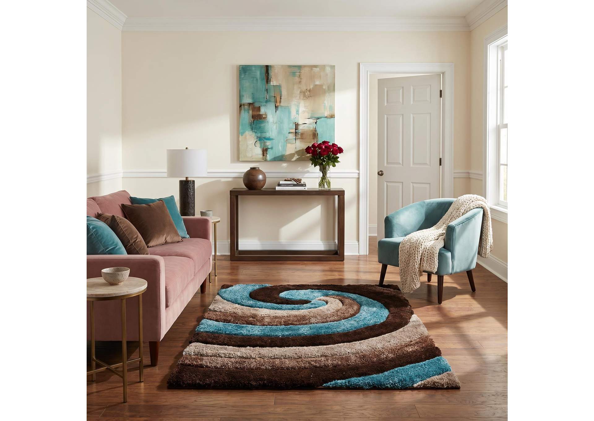 MATEOS COLLECTION SHAG MS19   7' X 7' ROUND image 1