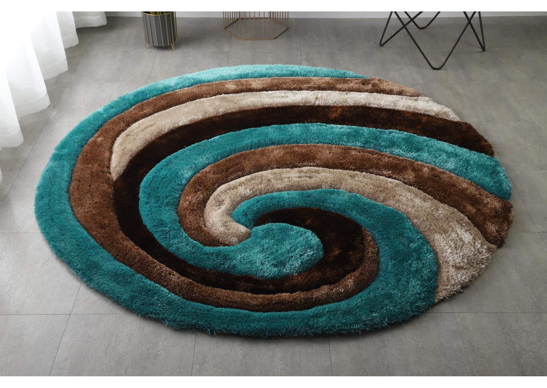 MATEOS COLLECTION SHAG MS19   7' X 7' ROUND image 3