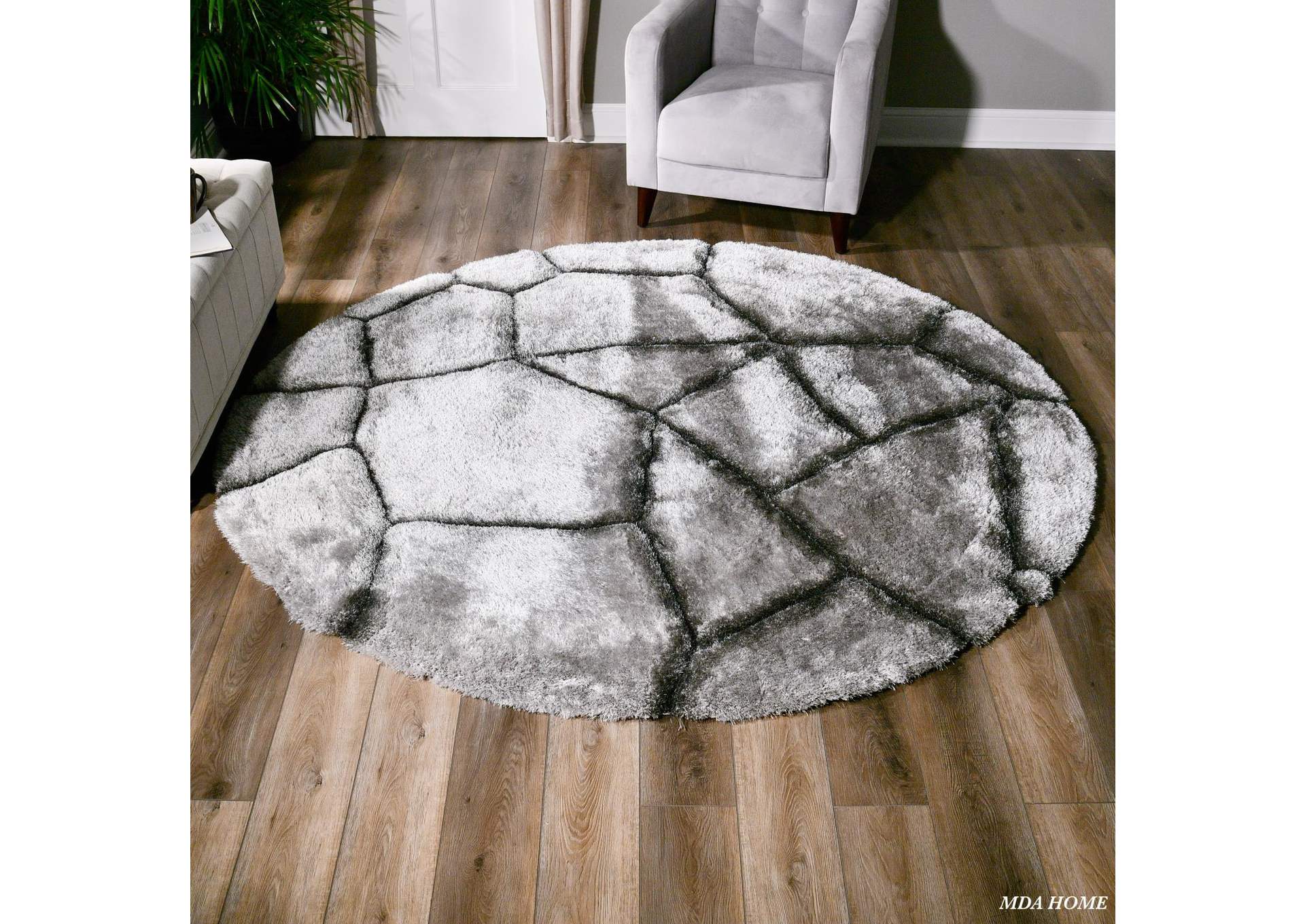 MATEOS COLLECTION SHAG MS23  7' X 7' ROUND image 1
