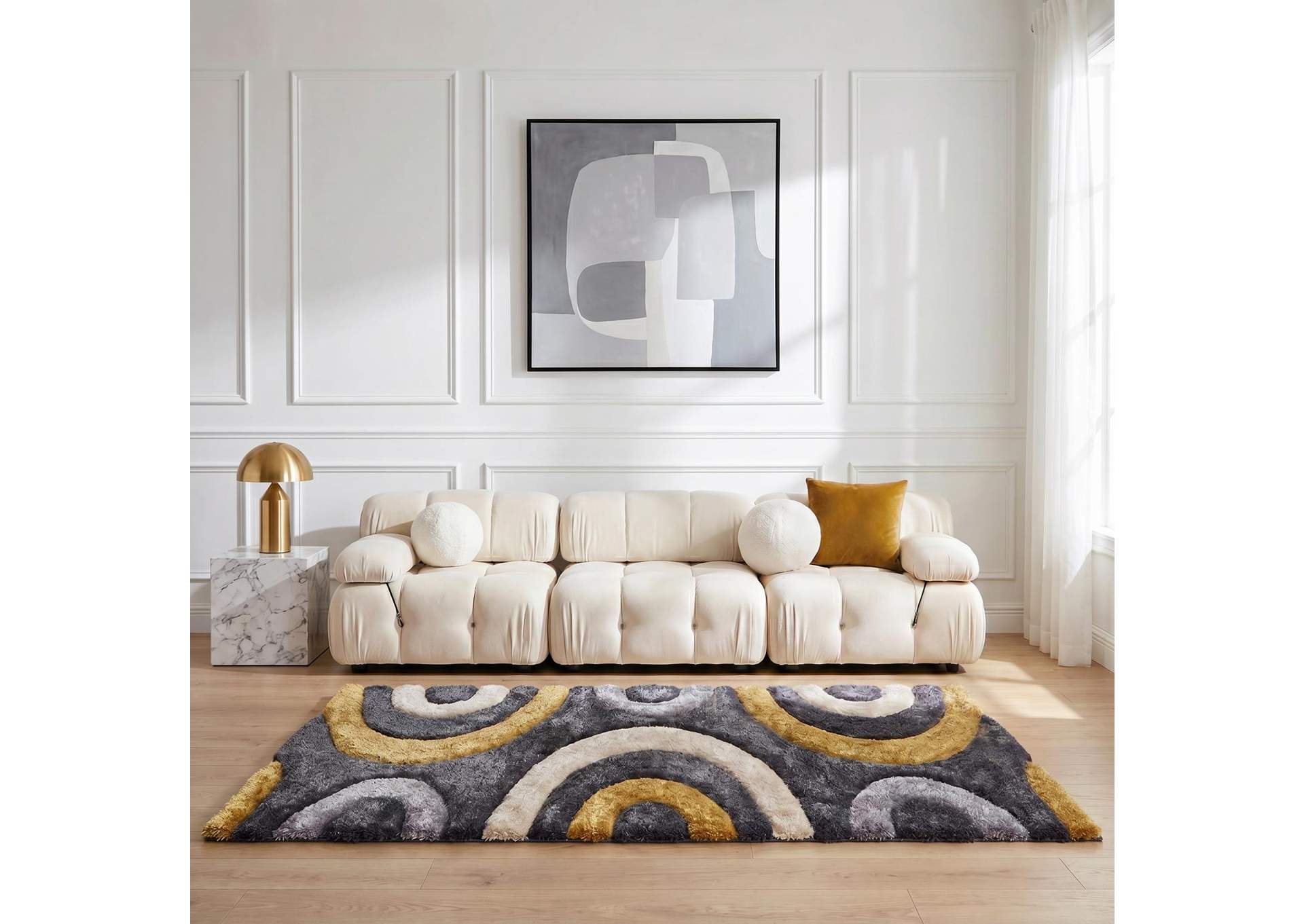 MATEOS COLLECTION SHAG MS25  2'4" X 8' image 1