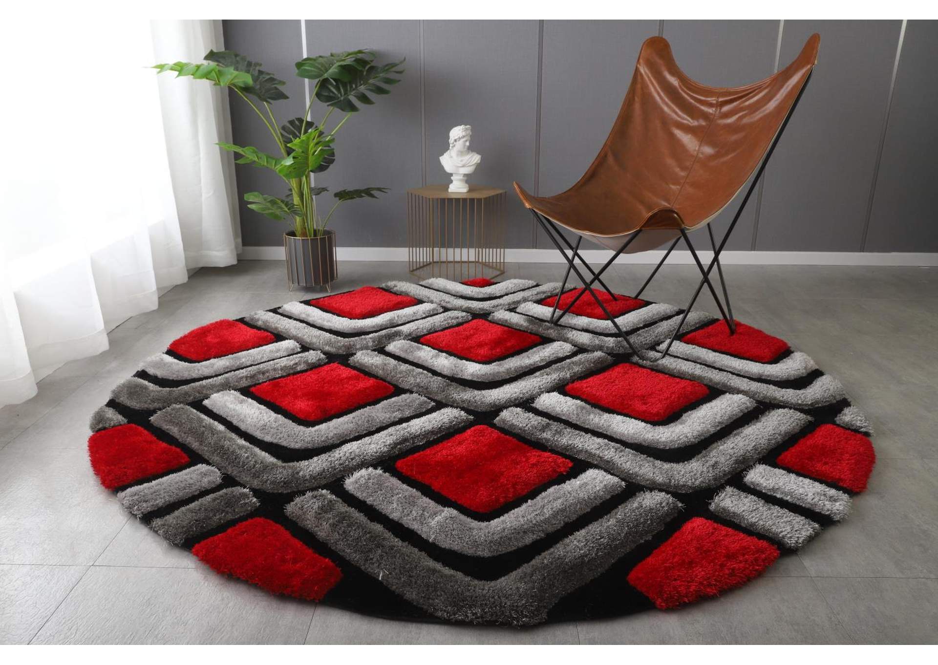 MATEOS COLLECTION SHAG MS27  7' X 7' ROUND image 3