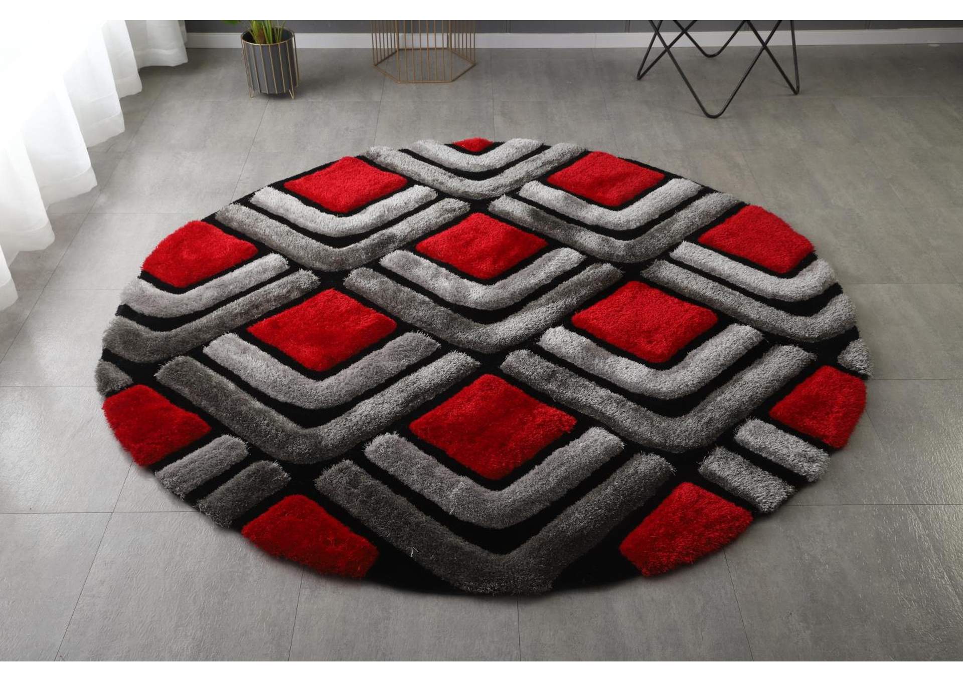 MATEOS COLLECTION SHAG MS27  7' X 7' ROUND image 4