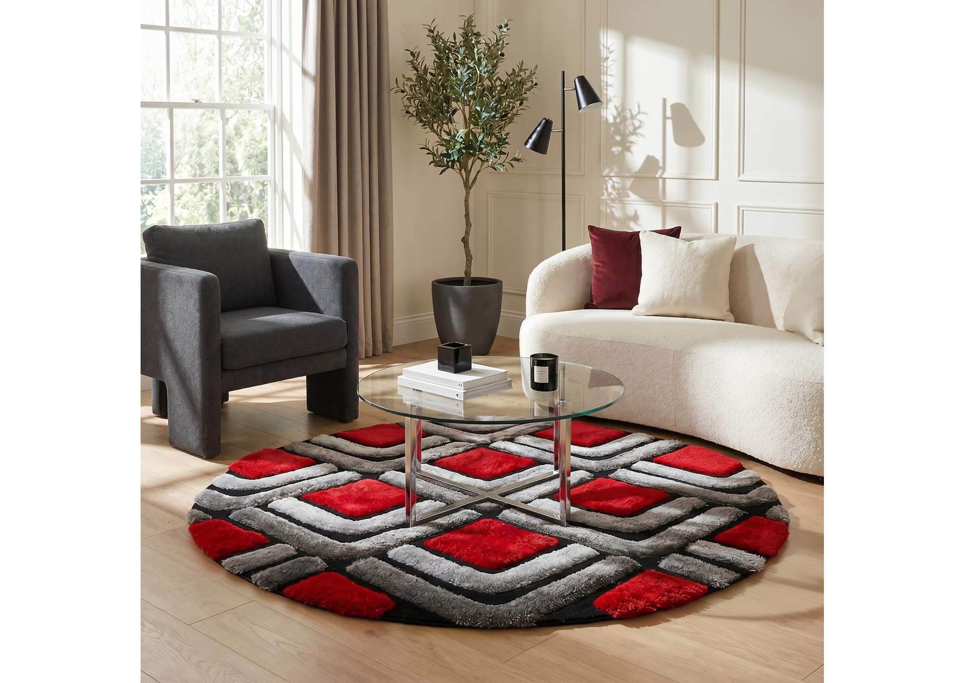 MATEOS COLLECTION SHAG MS27  7' X 7' ROUND image 6