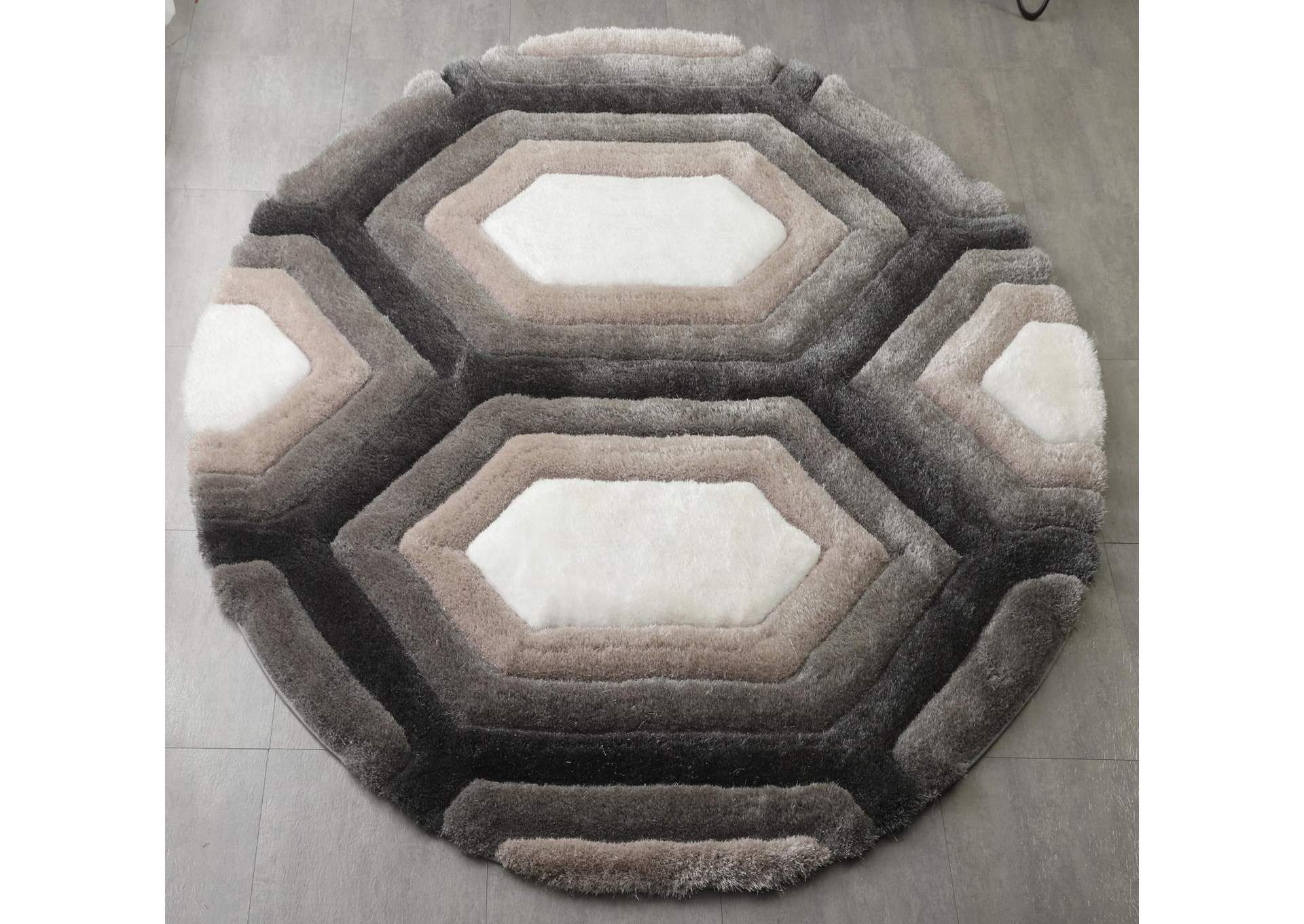 MATEOS COLLECTION SHAG MS41  7' X 7' ROUND image 3