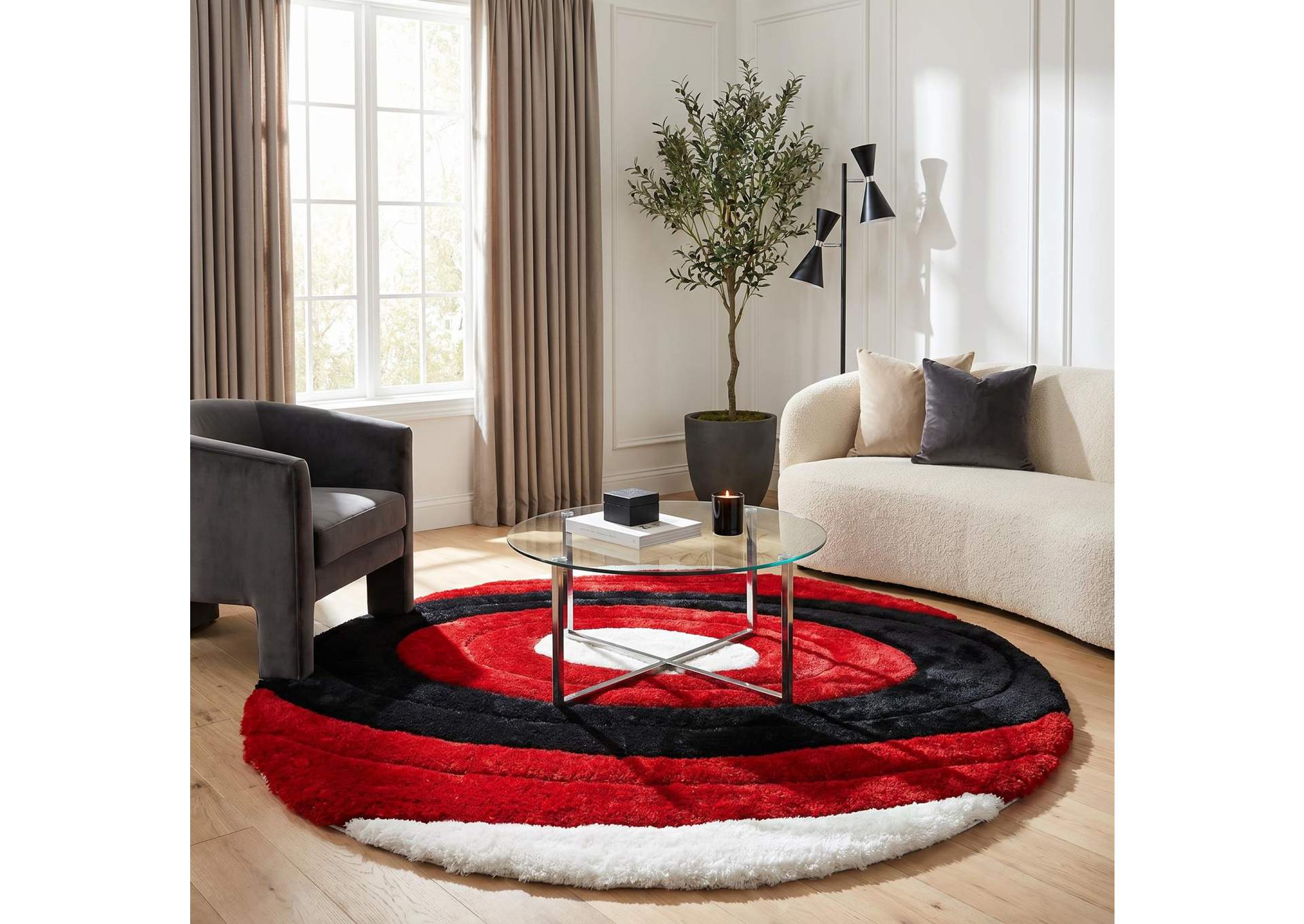 MATEOS COLLECTION SHAG MS51  7' X 7' ROUND image 6