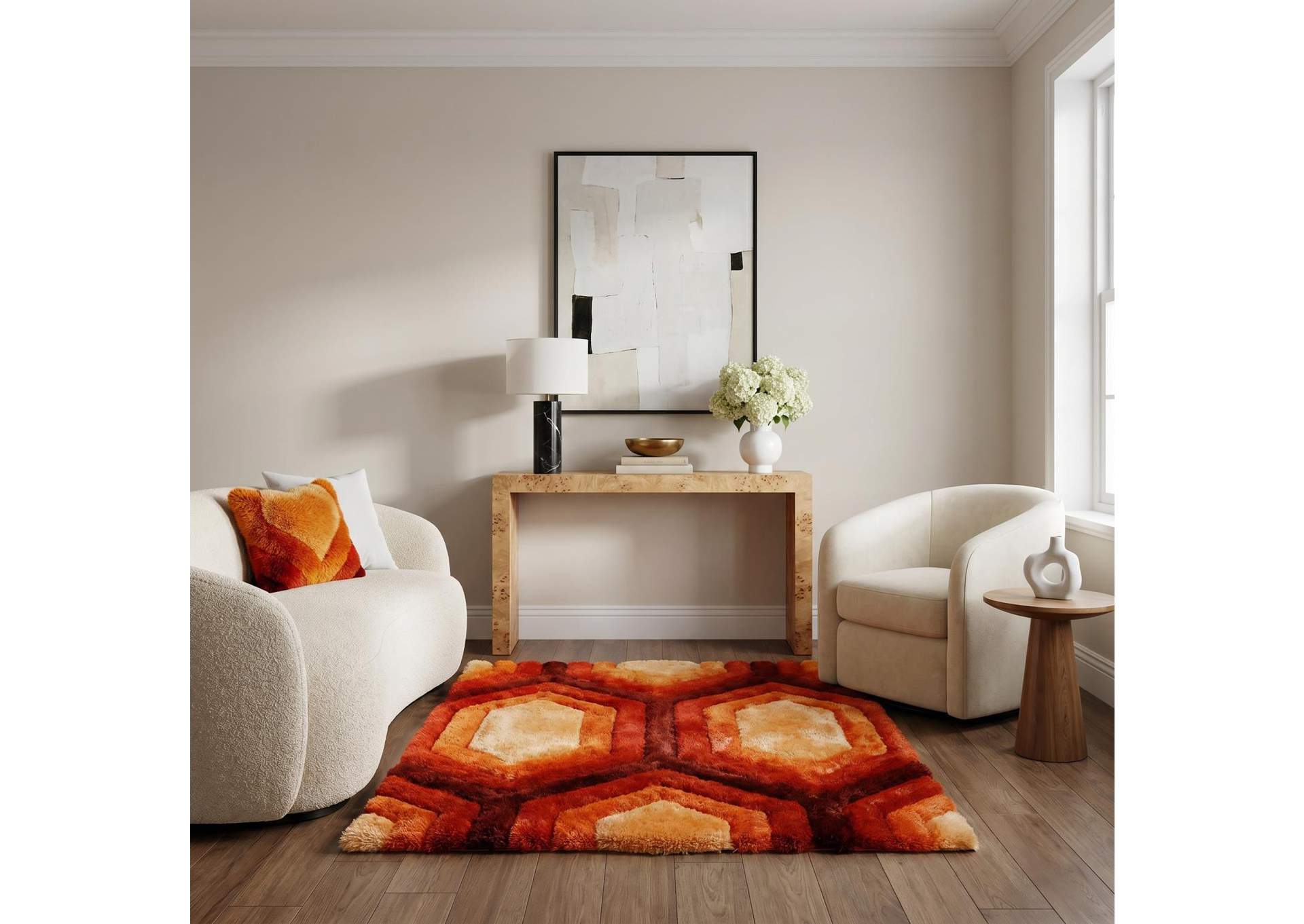 MATEOS COLLECTION SHAG MS52  7' X 7' ROUND image 1