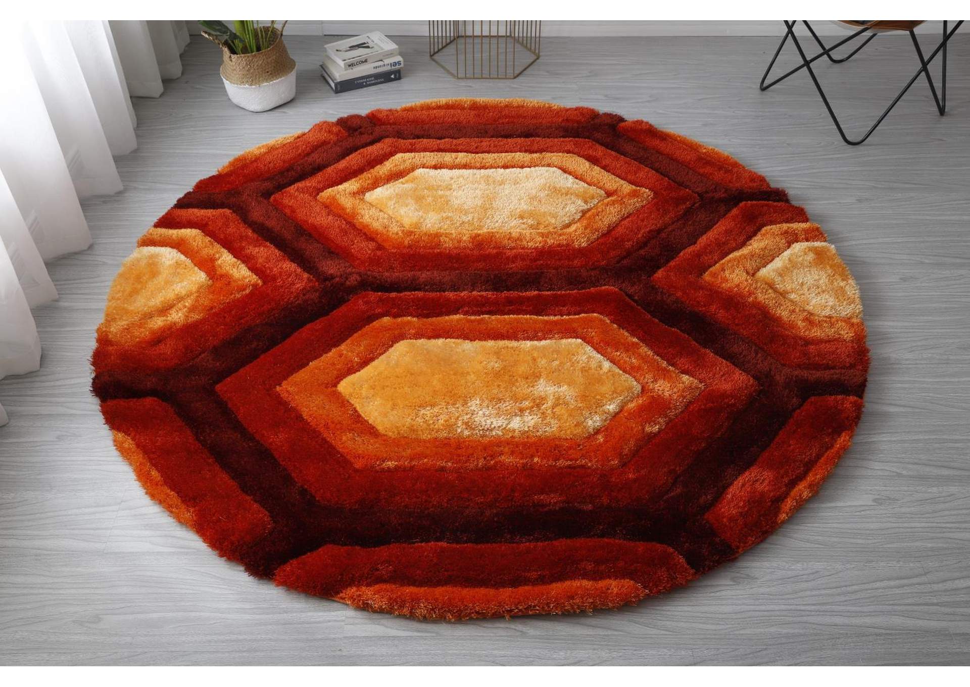 MATEOS COLLECTION SHAG MS52  7' X 7' ROUND image 3