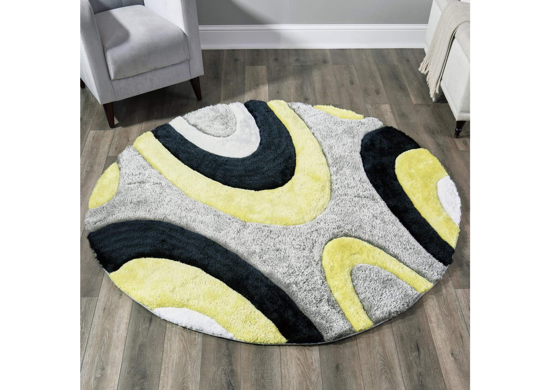 MATEOS COLLECTION SHAG MS55  7' X 7' ROUND image 3