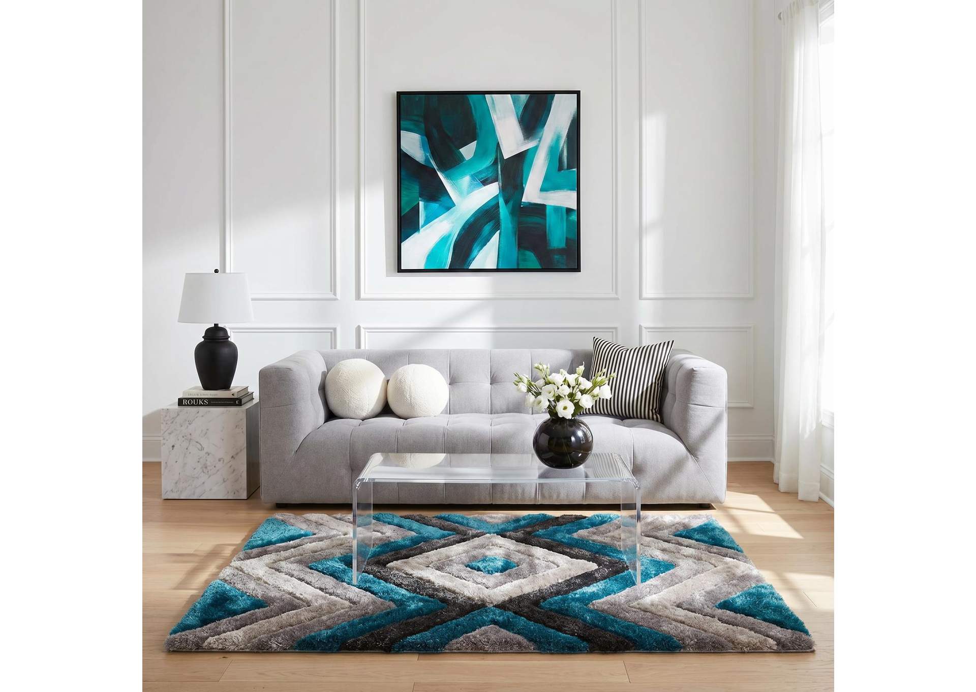 MATEOS COLLECTION SHAG MS60  5'  X  7' image 1