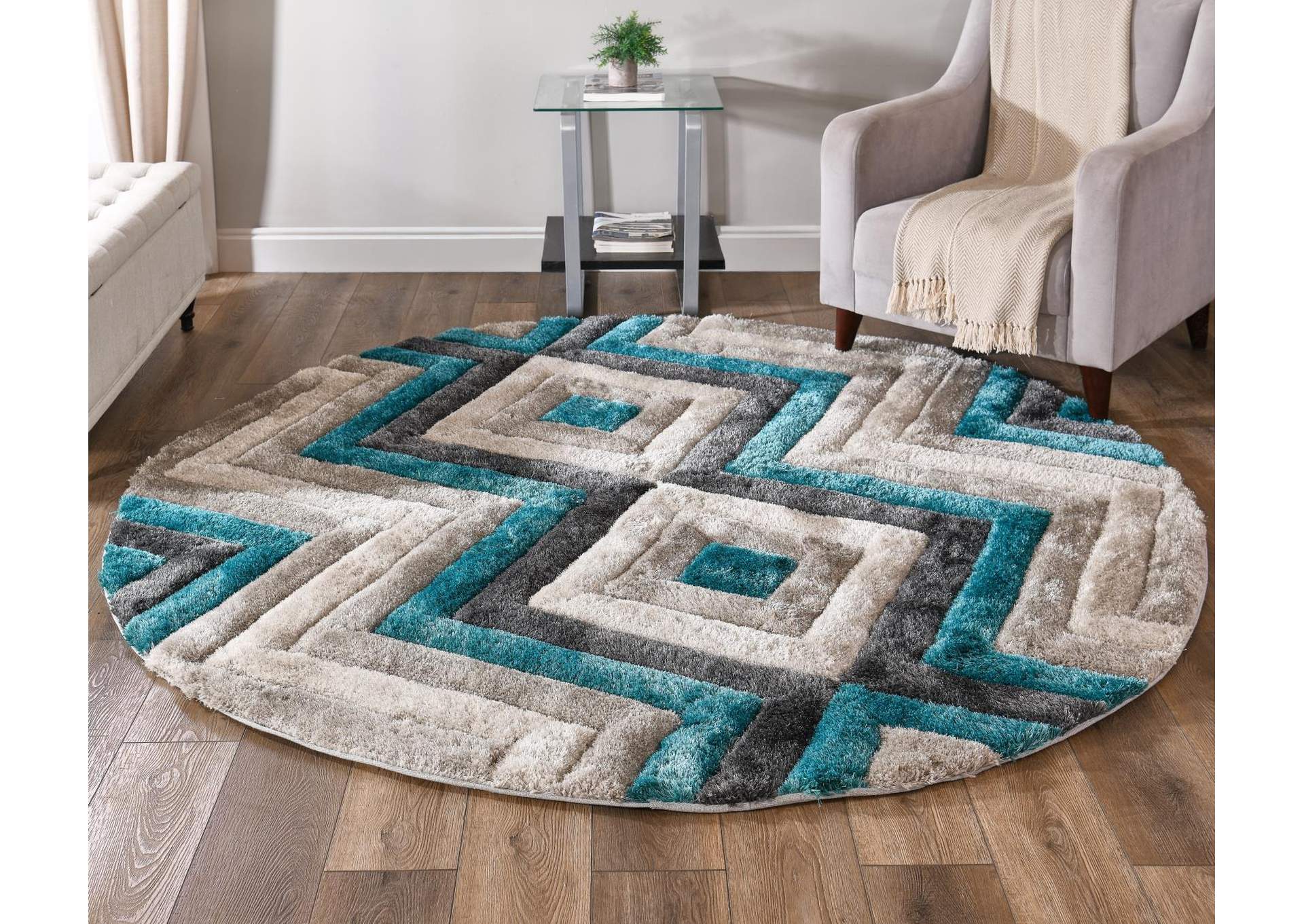 MATEOS COLLECTION SHAG MS60  7' X 7' ROUND image 4