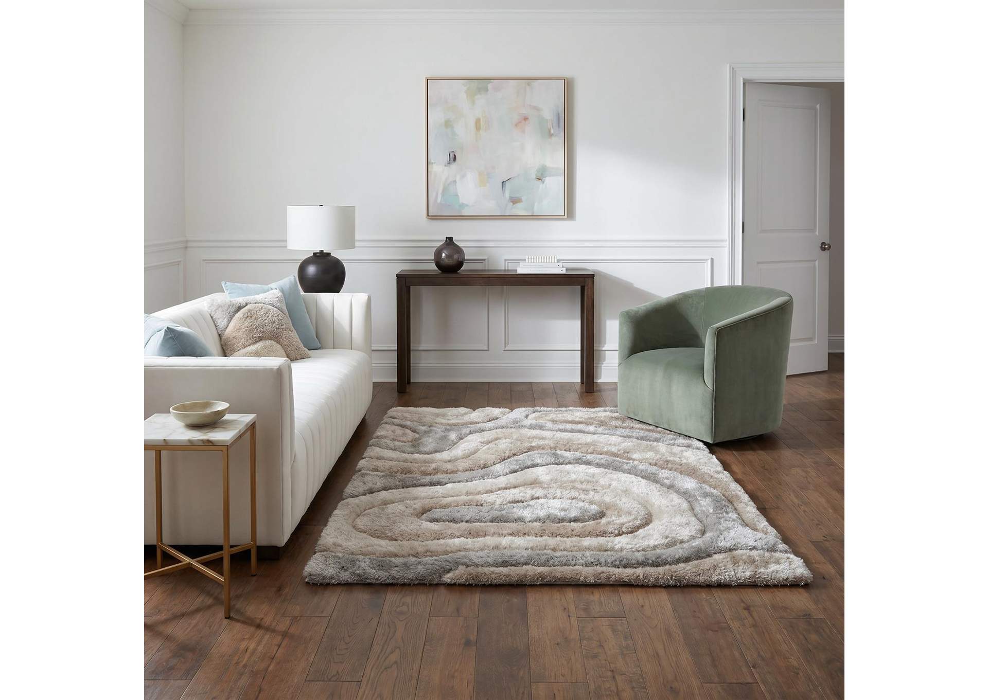 MATEOS COLLECTION SHAG MS64  7' X 7' ROUND image 1