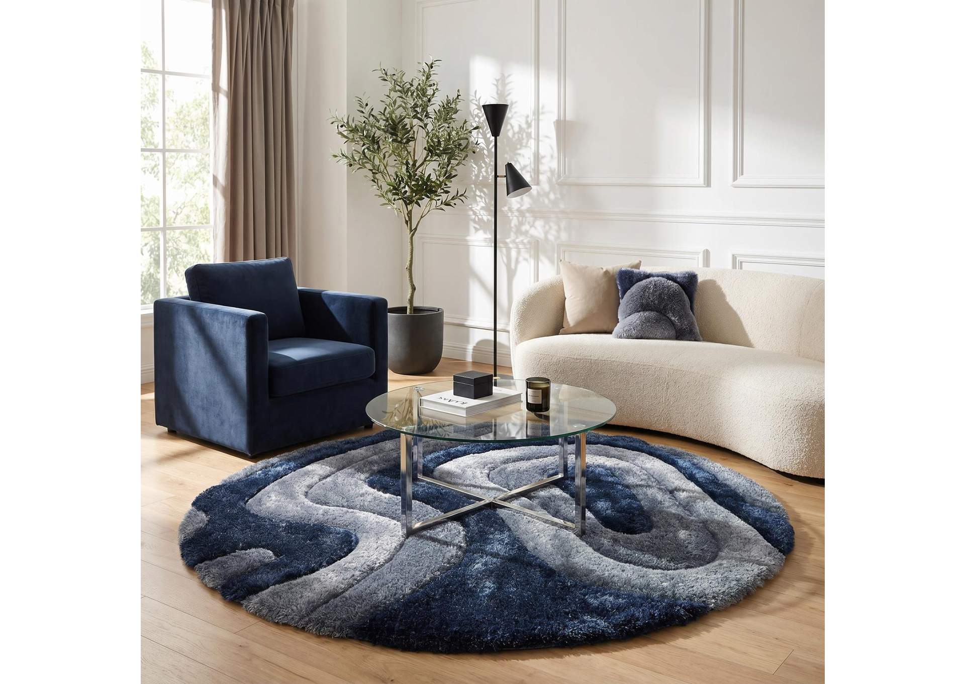 MATEOS COLLECTION SHAG MS65  7' X 7' ROUND image 7
