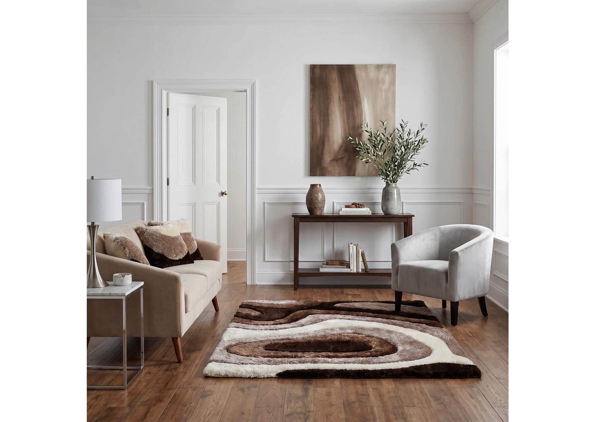 MATEOS COLLECTION SHAG MS66  7' X 7' ROUND image 1