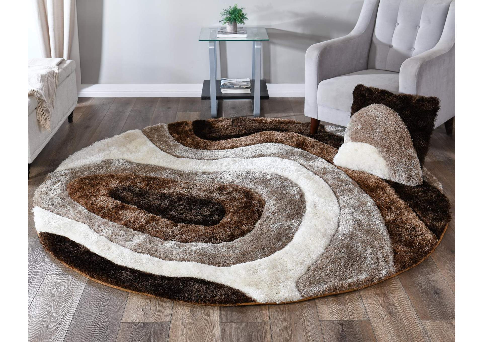 MATEOS COLLECTION SHAG MS66  7' X 7' ROUND image 3