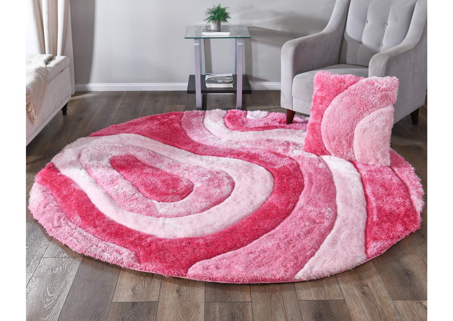 MATEOS COLLECTION SHAG MS68  7' X 7' ROUND image 3