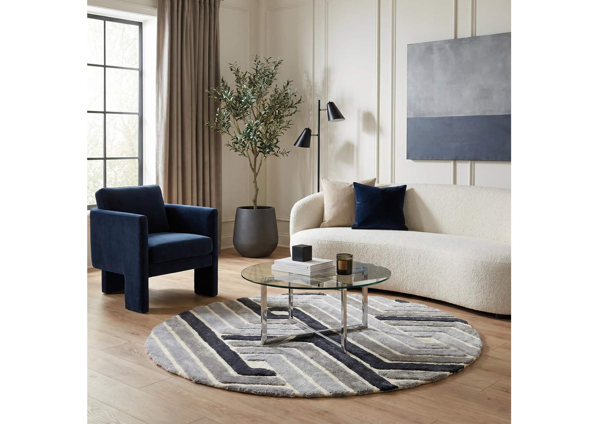 MATEOS COLLECTION SHAG MS70  7' X 7' ROUND image 6