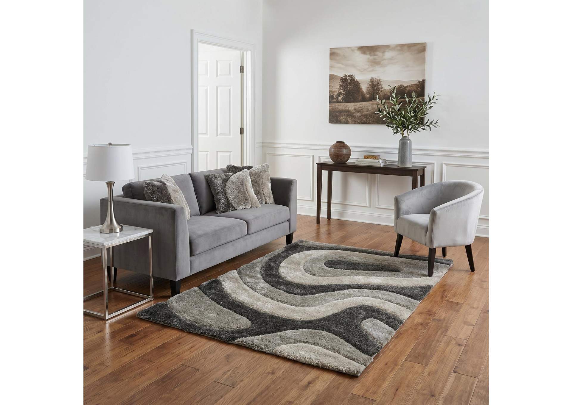 MATEOS COLLECTION SHAG MS72  2'4" X 8' image 1