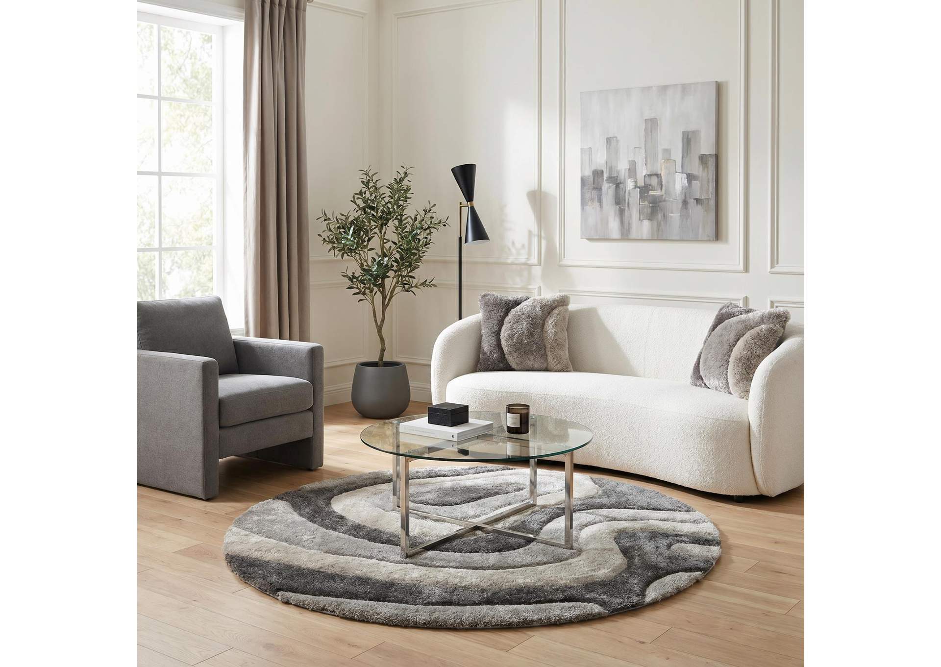 MATEOS COLLECTION SHAG MS72  7' X 7' ROUND image 7