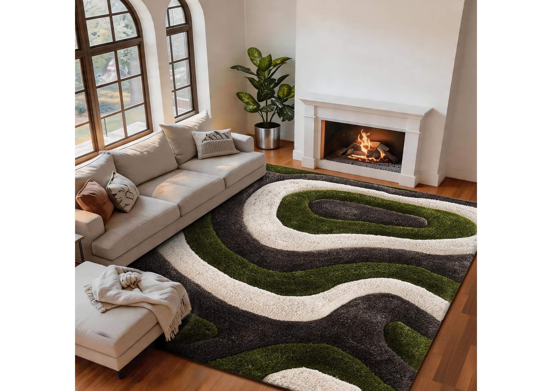 MATEOS COLLECTION SHAG MS75  5'  X  7' image 4