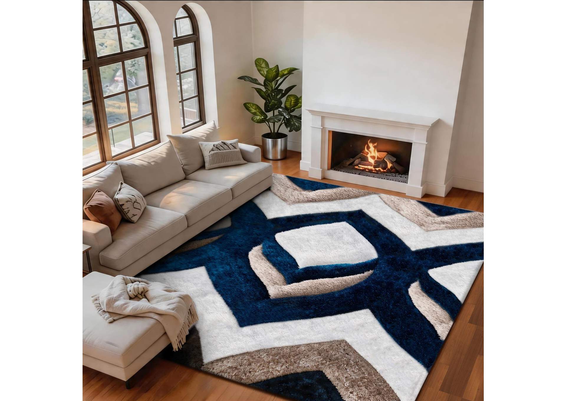 MATEOS COLLECTION SHAG MS76  5' X  7' image 4