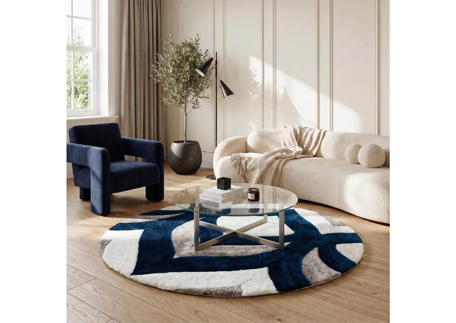 MATEOS COLLECTION SHAG MS76  7' X 7' ROUND image 7