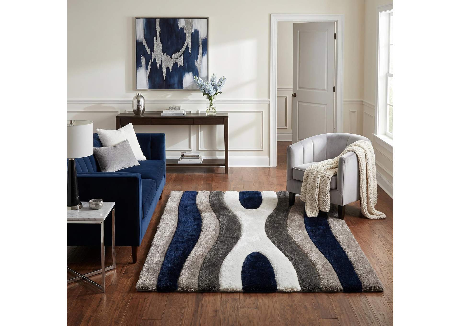 MATEOS COLLECTION SHAG MS77  5' X  7' image 1