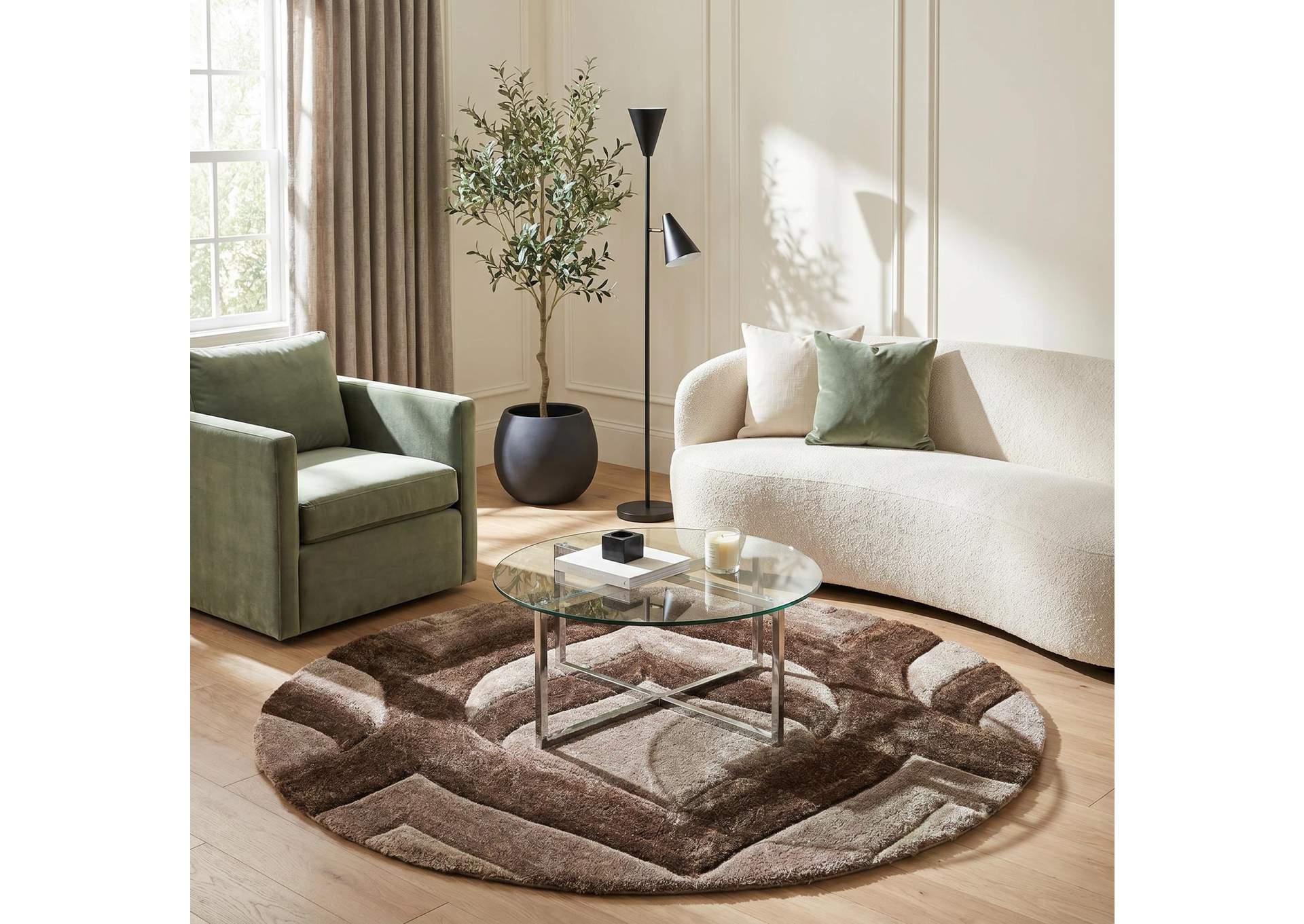 MATEOS COLLECTION SHAG MS78  7' X 7' ROUND image 7