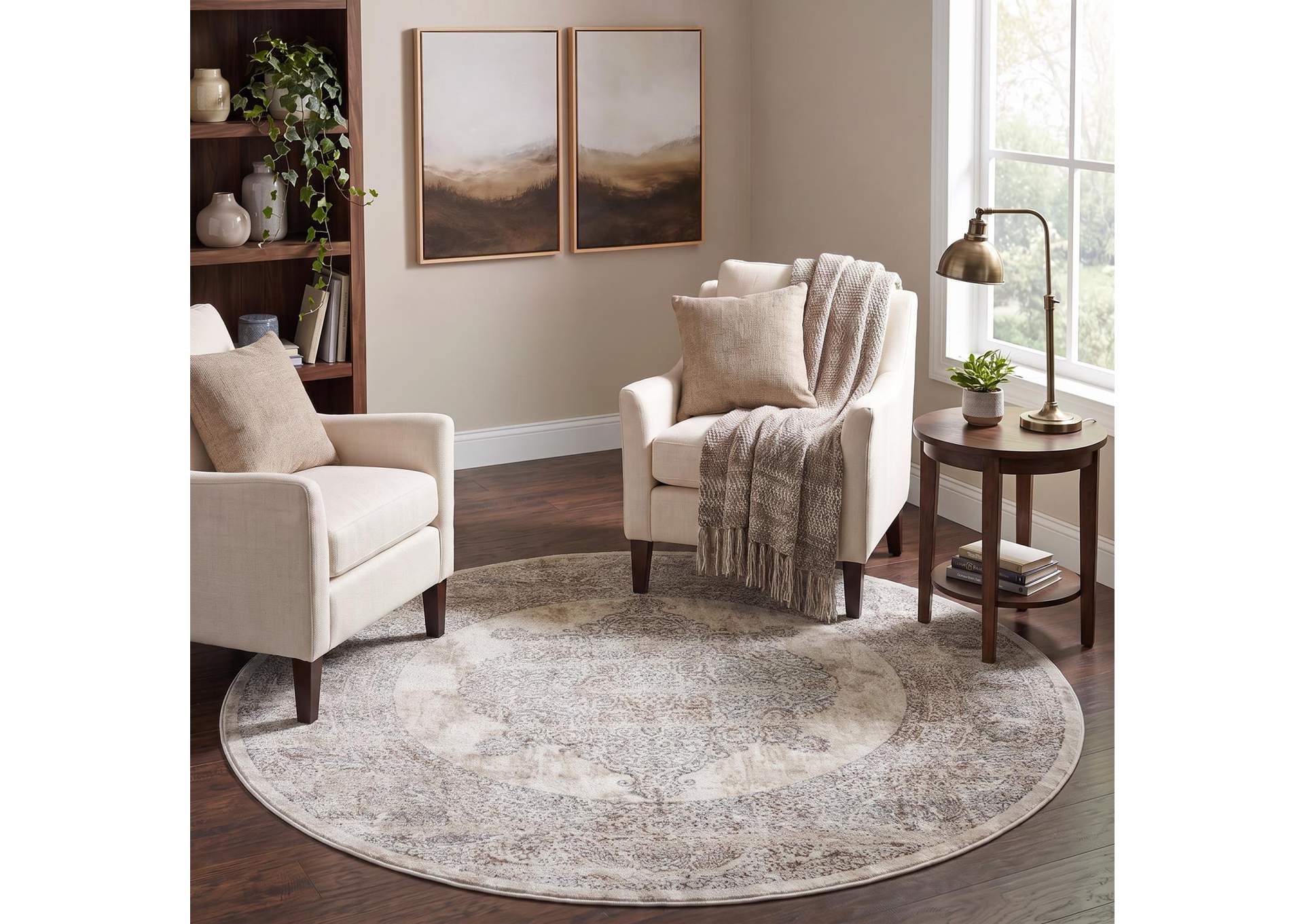 OMARI COLLECTION OM03  7'11" X 7'11" ROUND image 1