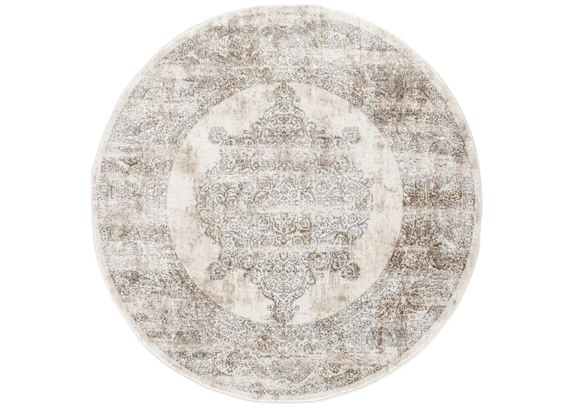 Omari Collection Om03 7'11" X 7'11" Round Rug image 1