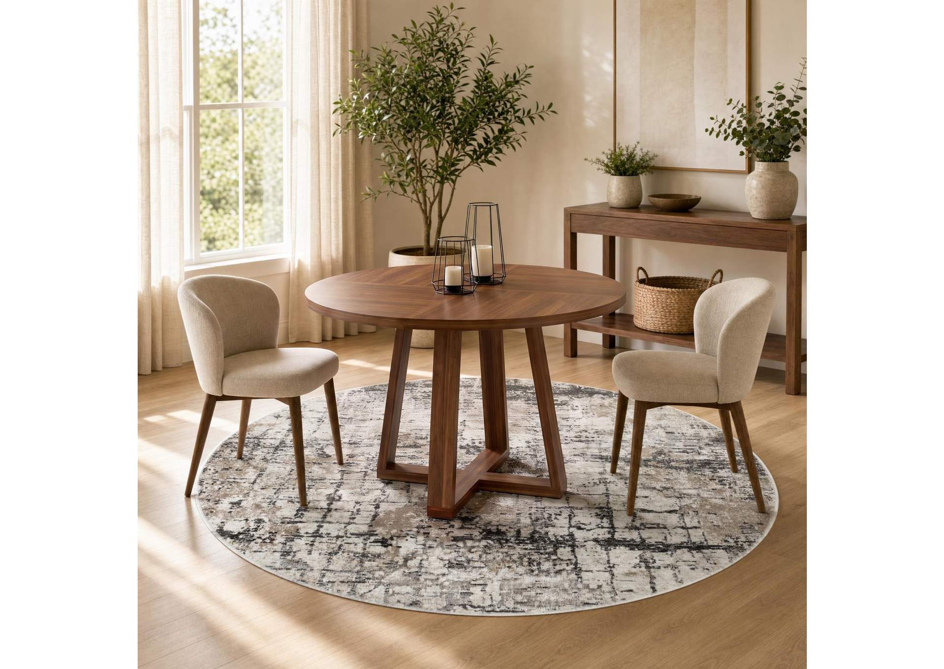 OMARI COLLECTION OM05  5'3" X 5'3" ROUND image 1