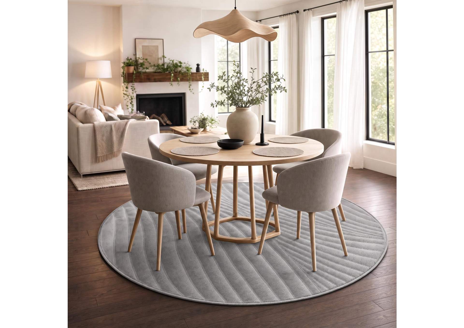 OMARI COLLECTION OM09  7'11" X 7'11" ROUND image 1