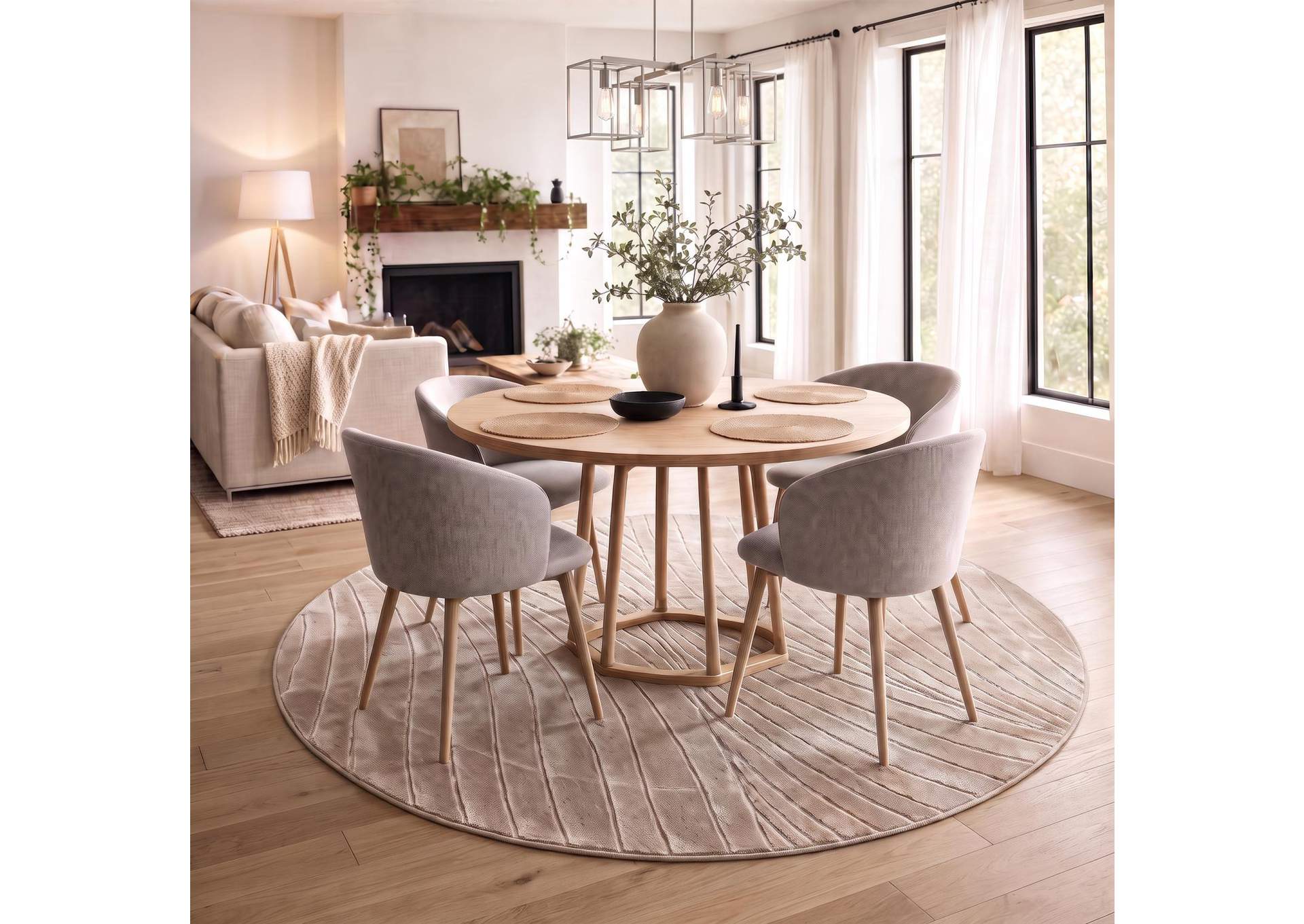 OMARI COLLECTION OM10  5'3" X 5'3"  ROUND image 1