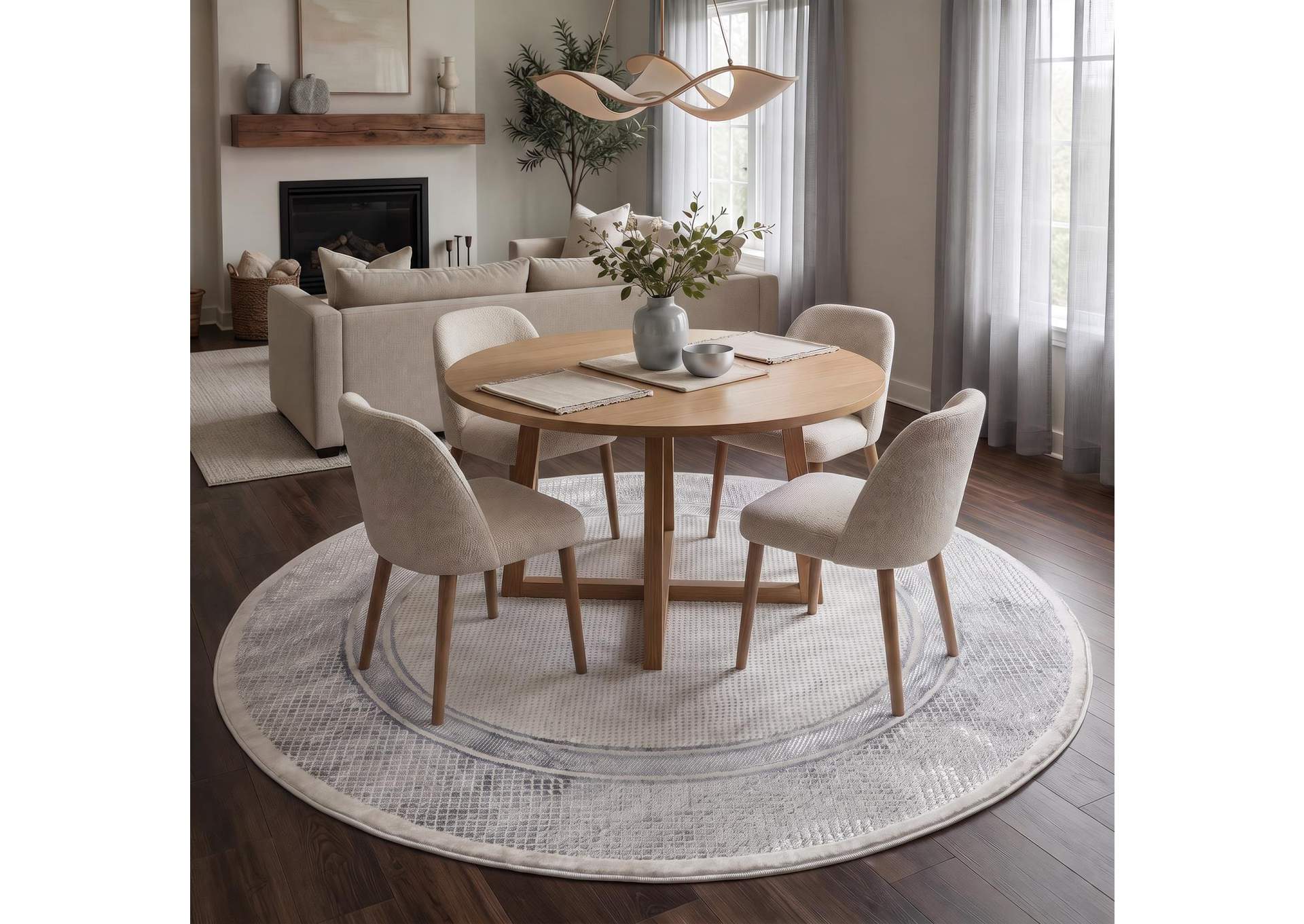 OMARI COLLECTION OM12  7'11" X 7'11" ROUND image 1