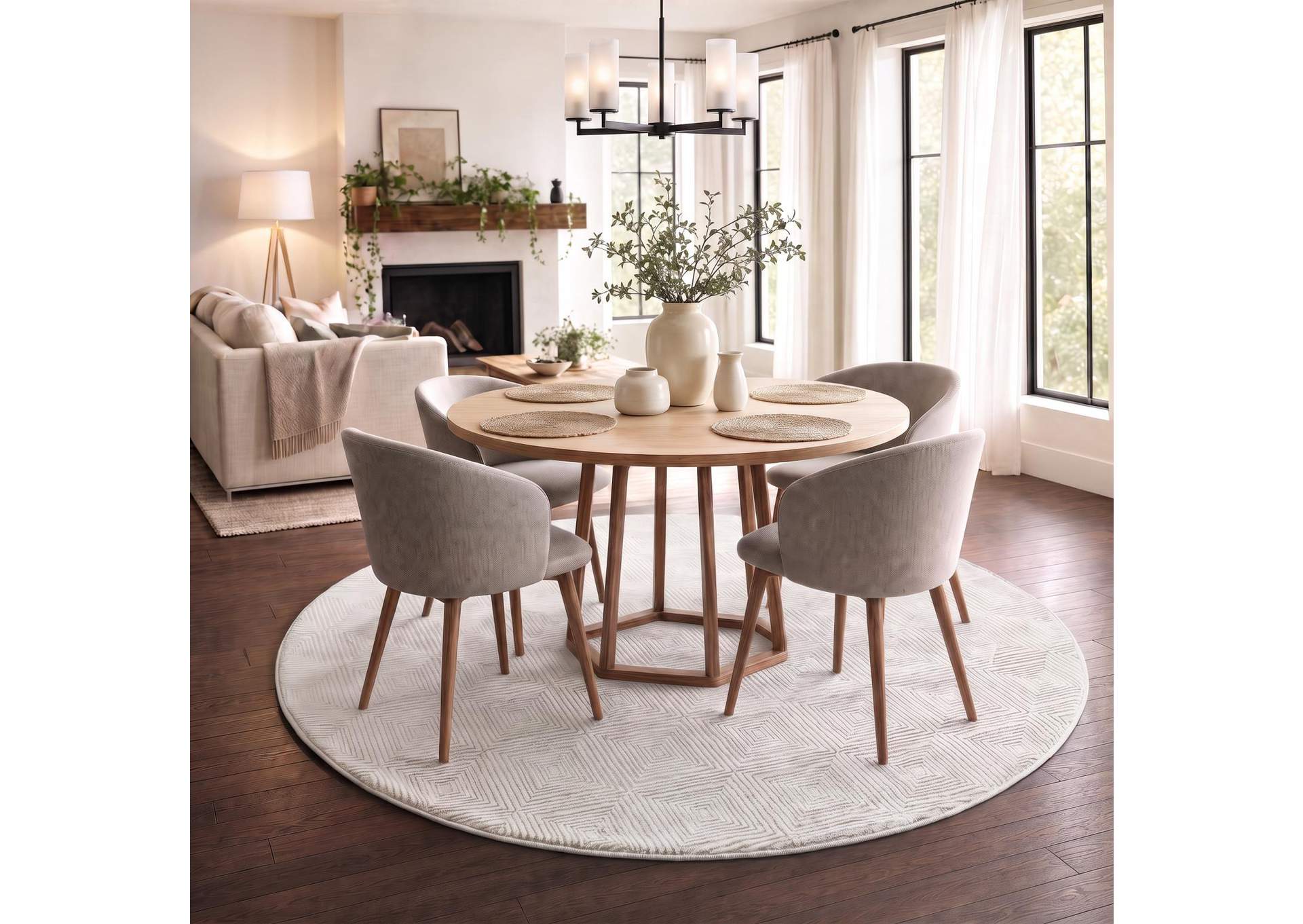 OMARI COLLECTION OM16  7'11" X 7'11" ROUND image 1