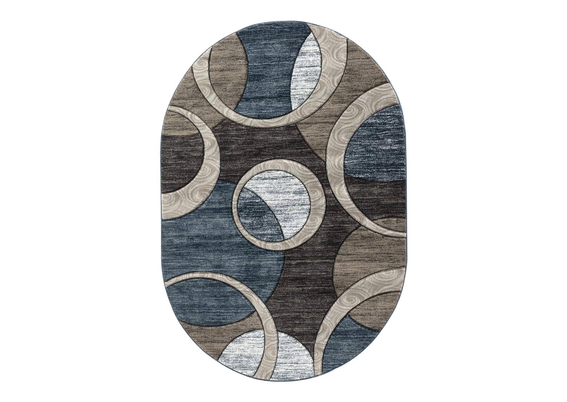 Orelsi Collection Or69 5'2" X 7'5" Oval Rug image 1