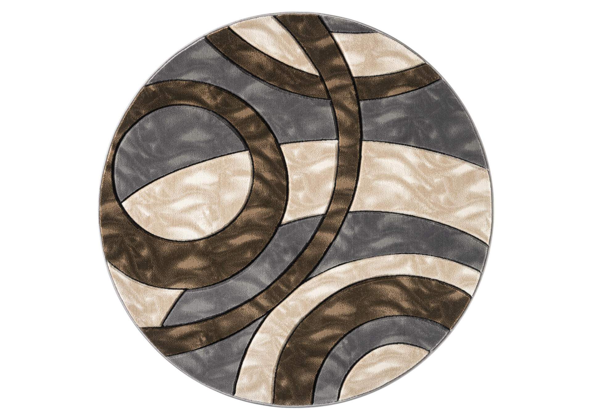 Orels Collection Or173 5'2" X 5'2" Round Rug image 1