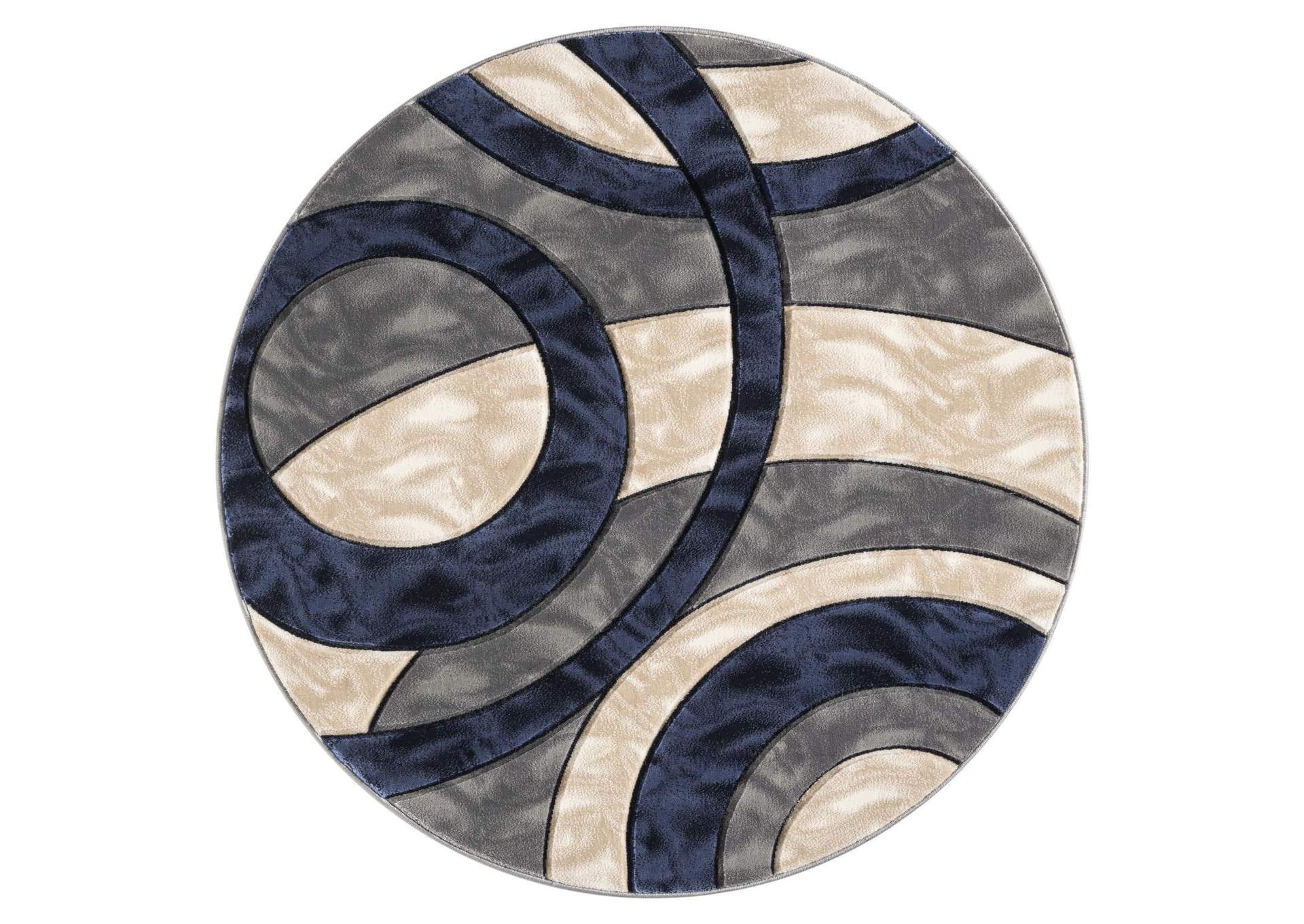Orels Collection Or174 5'2" X 5'2" Round Rug image 1