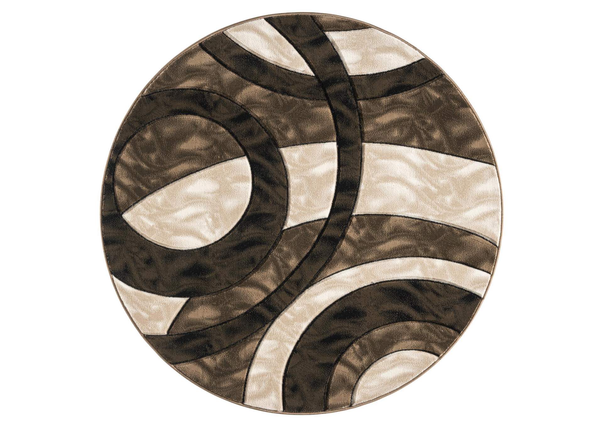 Orels Collection Or176 5'2" X 5'2" Round Rug image 1