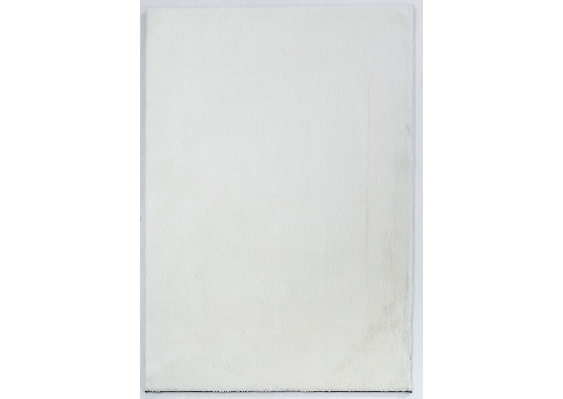 Faux Rabbit Fur White Rb01 7'6" X 9'6" Rug image 1