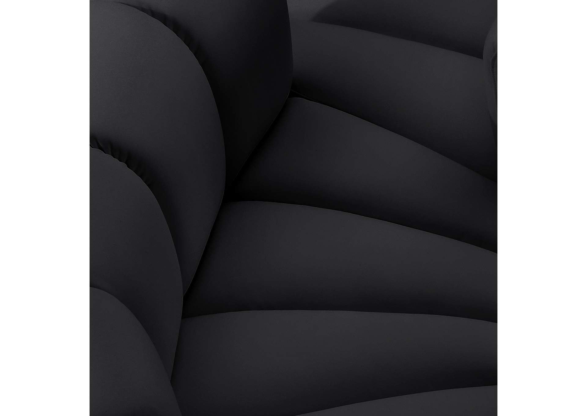 Arc Black Vegan Leather Modular Sofa