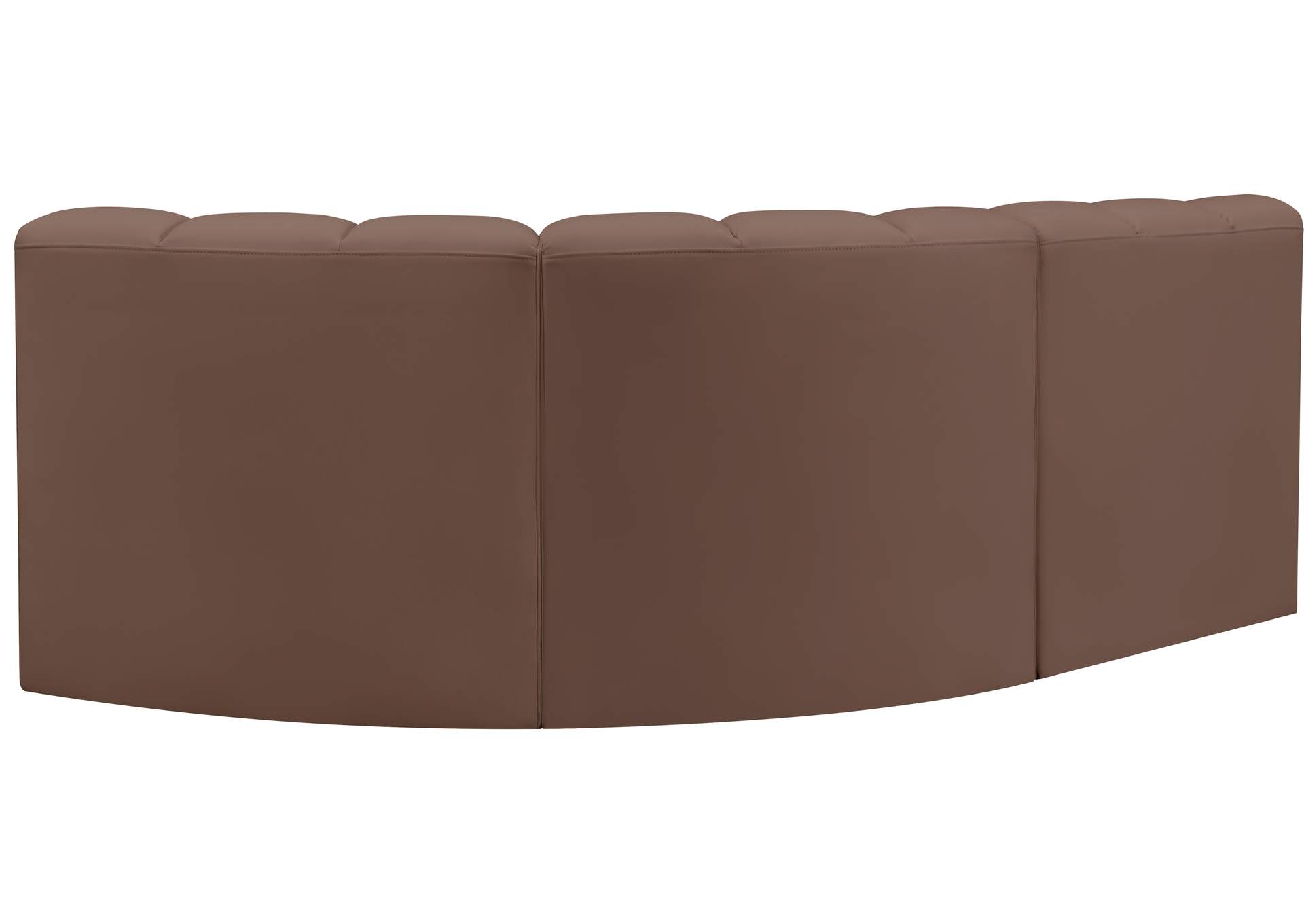 Arc Brown Vegan Leather Modular Sofa