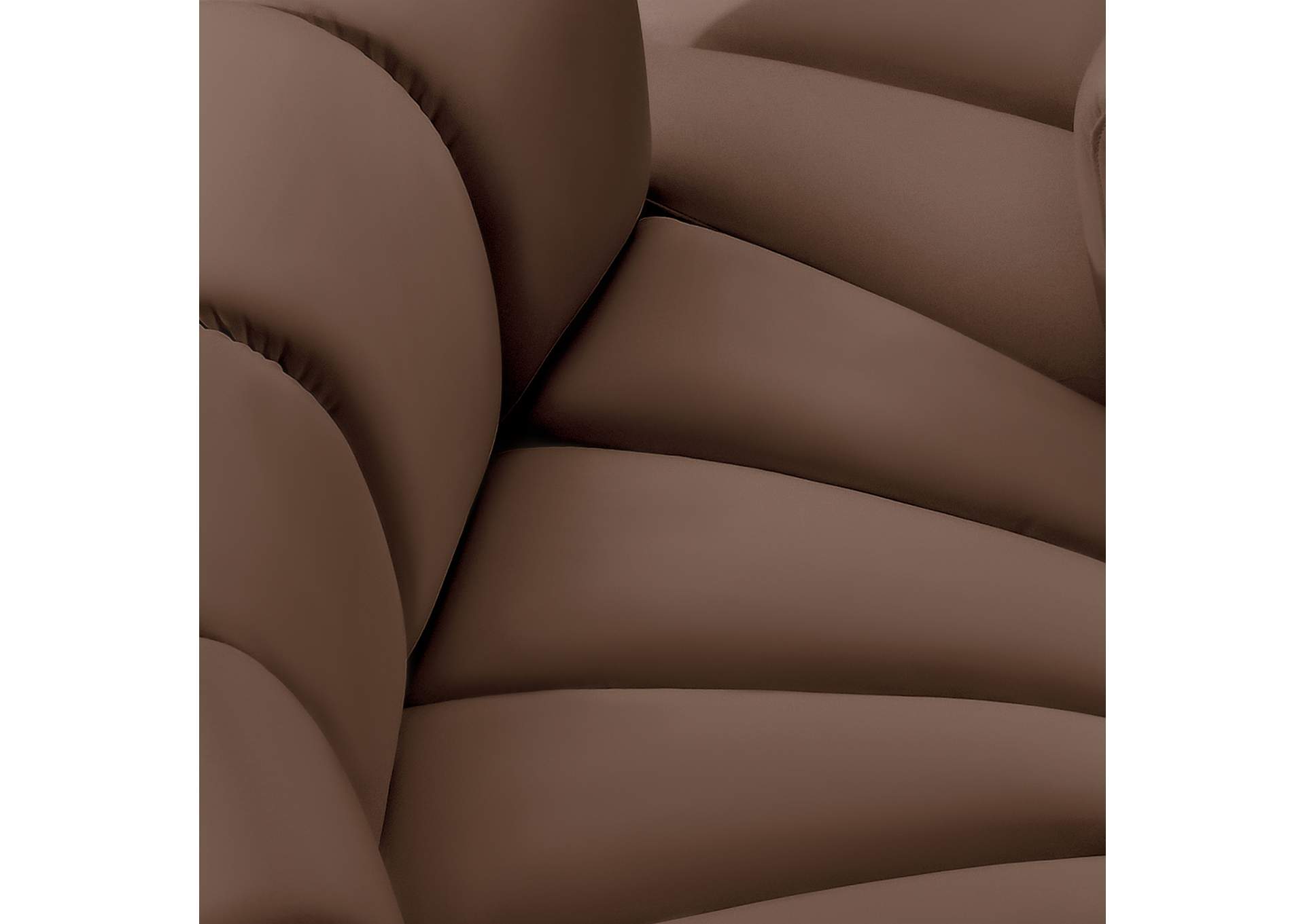 Arc Brown Vegan Leather Modular Sofa