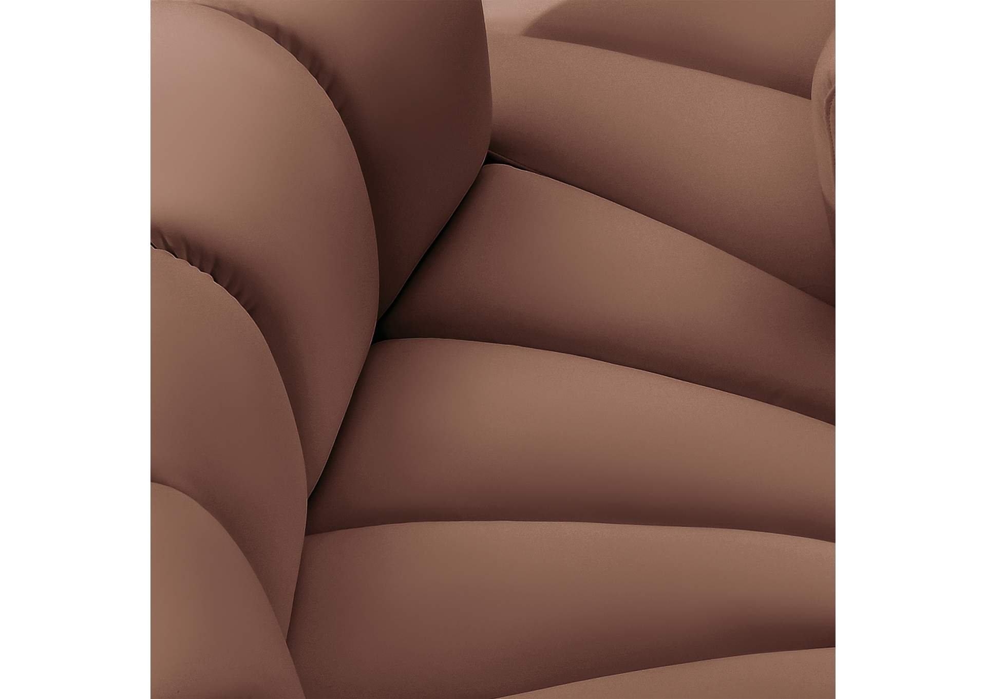 Arc Cognac Vegan Leather Modular Sofa image 7